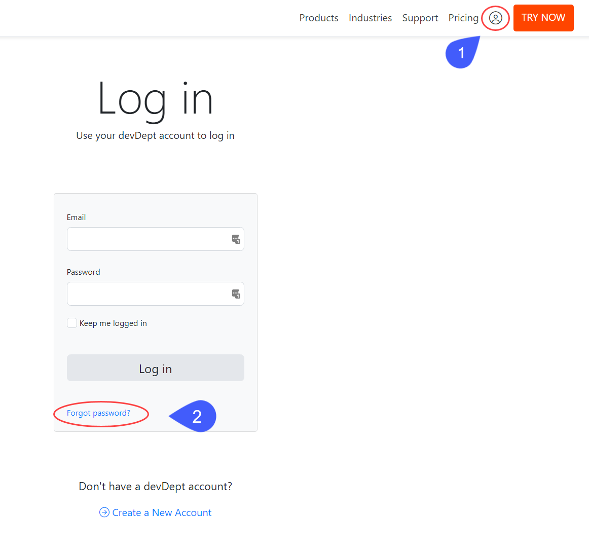 Reset or recover a forgotten password – Help Center